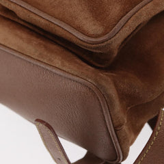 Gucci Vintage Bamboo Backpack Suede