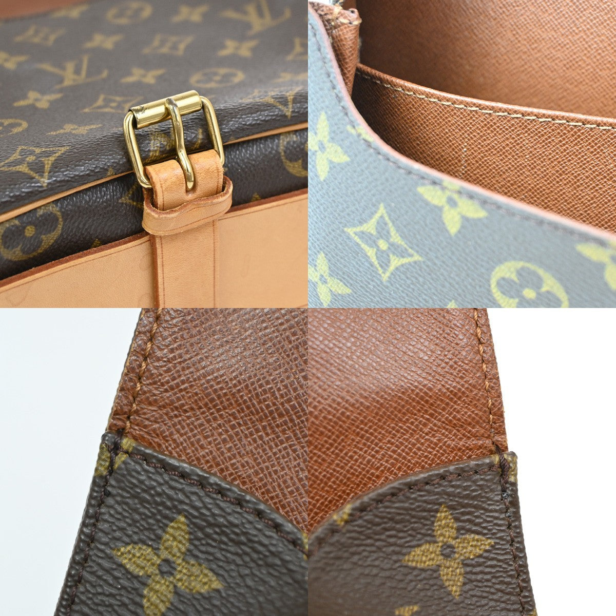 Louis Vuitton Cartouchiere Handbag Monogram Canvas