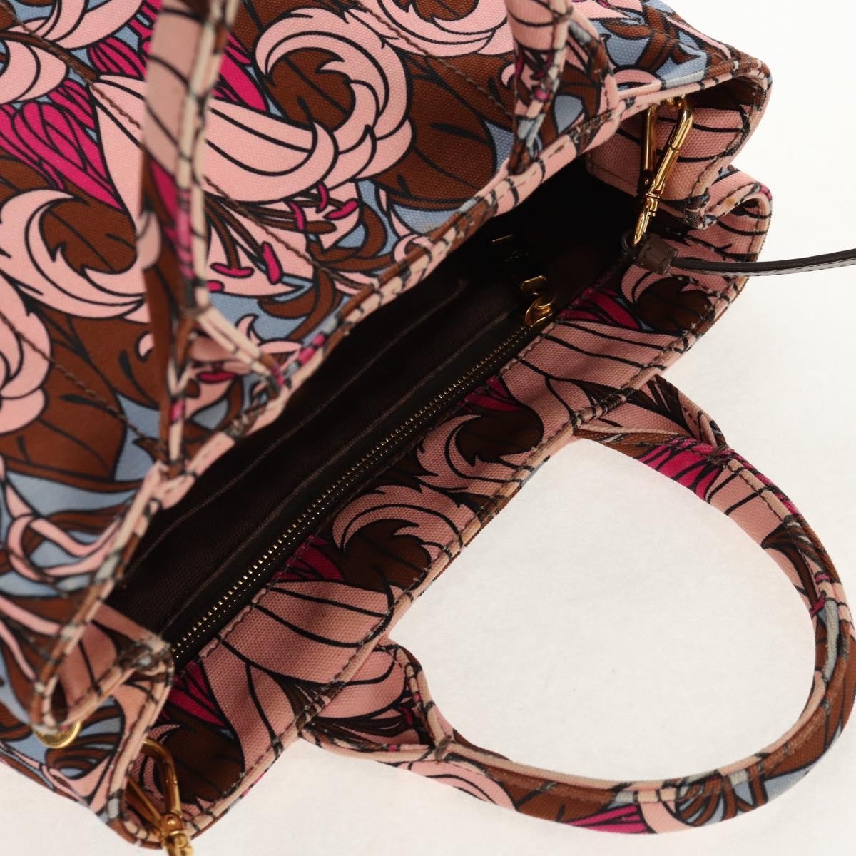 Prada Canapa Open Tote Canvas