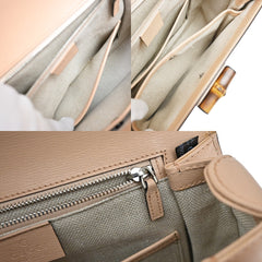 Gucci Bamboo 1947 Top Handle Bag Leather