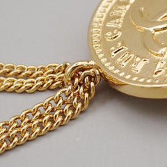 Chanel Vintage Medallion Flap Bag Brooch Metal