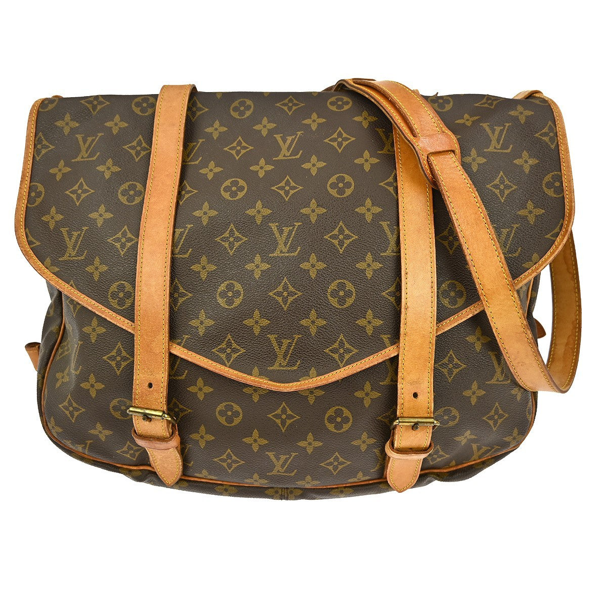 Louis Vuitton Saumur Handbag Monogram Canvas