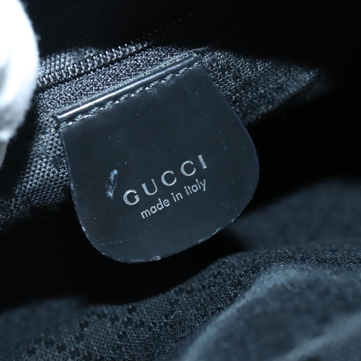 Gucci Bamboo Zip Pouch Nylon & Leather