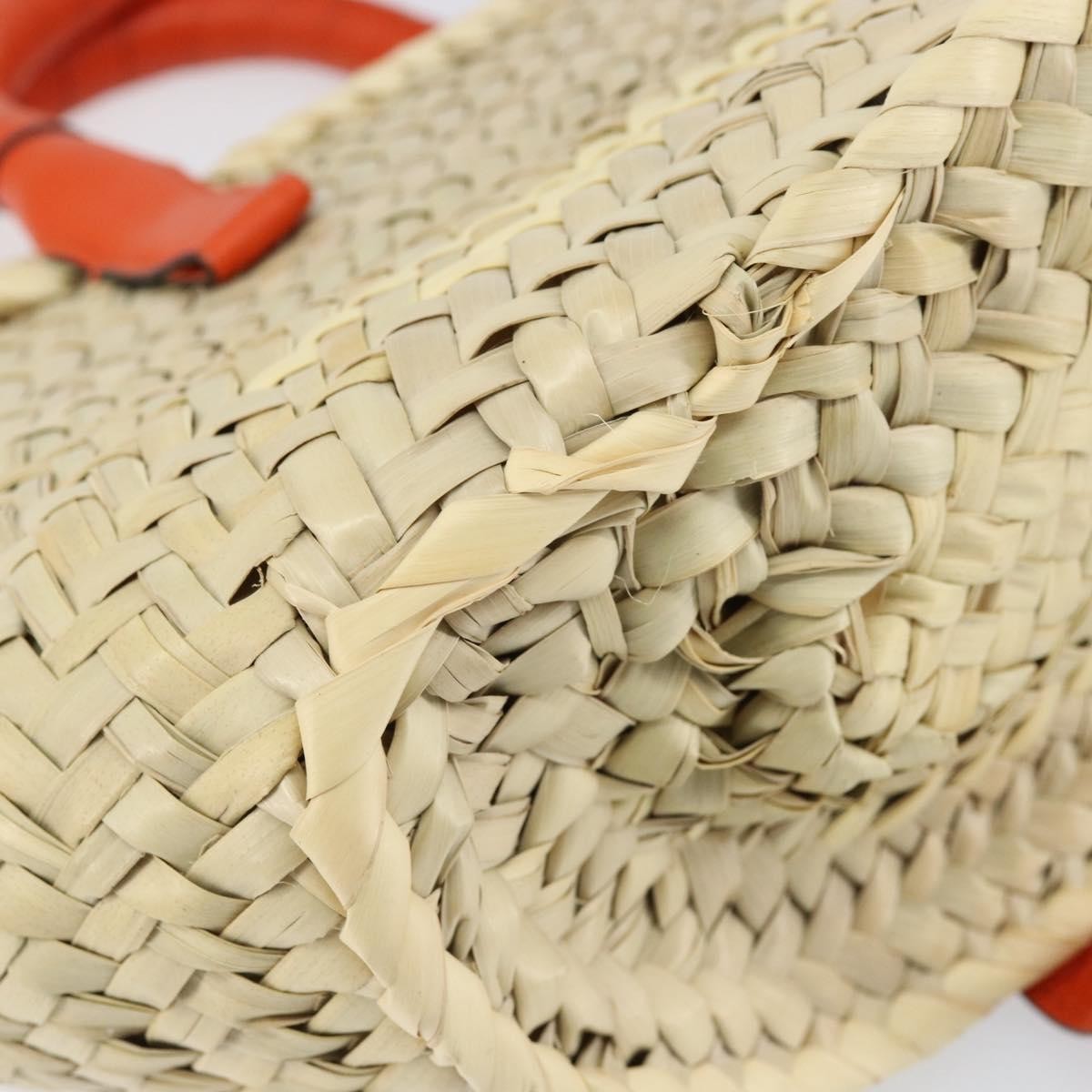 Chloe Marcie Basket Bag Raffia and Leather