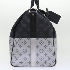 Louis Vuitton Keepall Bandouliere Bag Monogram Eclipse Split Canvas