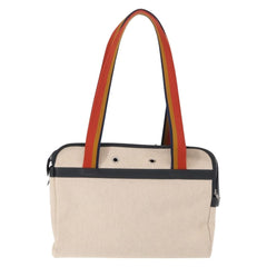 Hermes Sac de Transport pour Chiens Pet Dog Carrier Toile with Leather