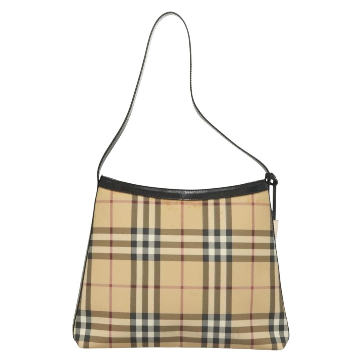 Burberry Shoulder Bag Nova Check Canvas