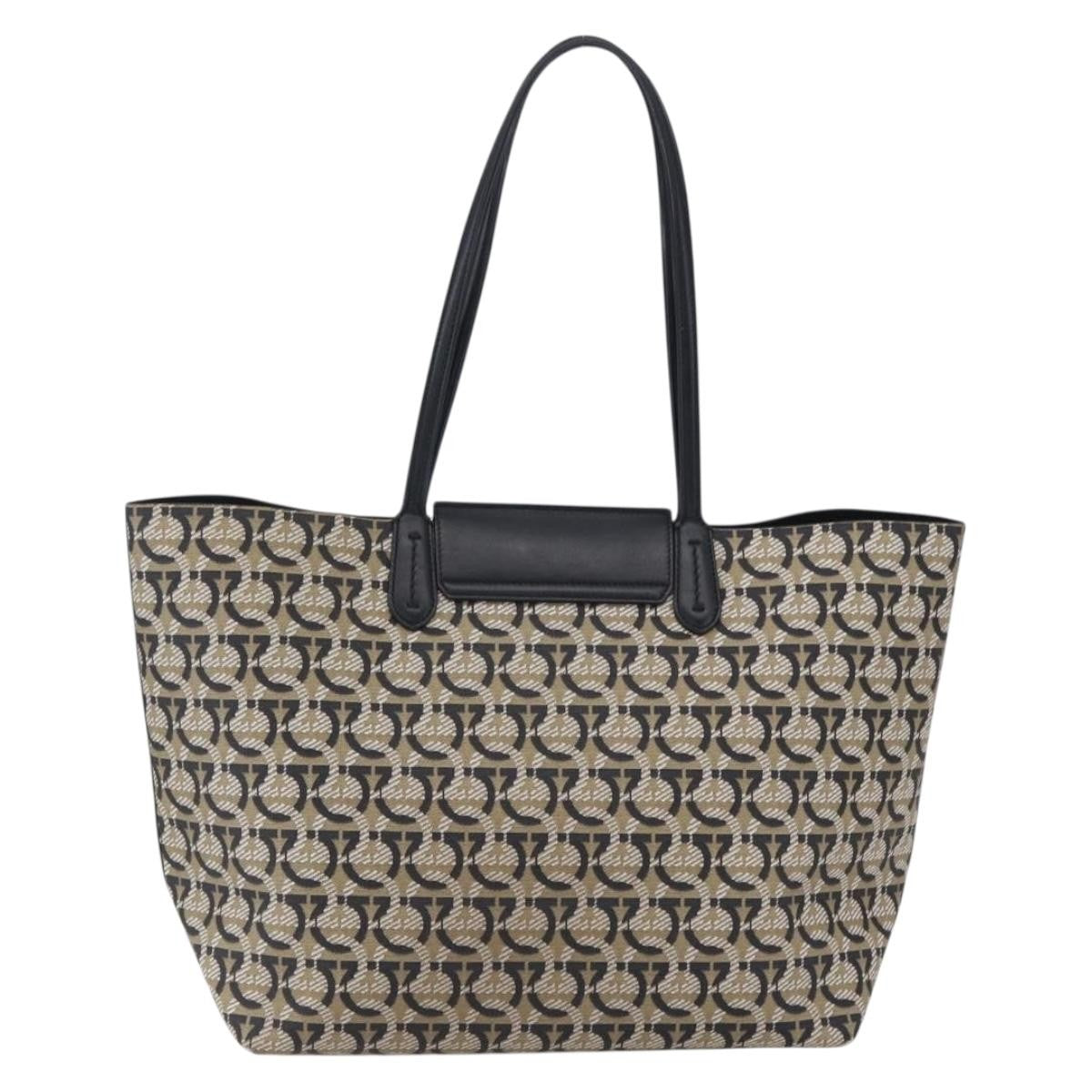 Salvatore Ferragamo Gancini Travel Tote Gancini Jacquard