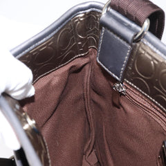 Salvatore Ferragamo Gancini Shoulder Bag Patent Leather