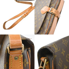 Louis Vuitton Cartouchiere Handbag Monogram Canvas