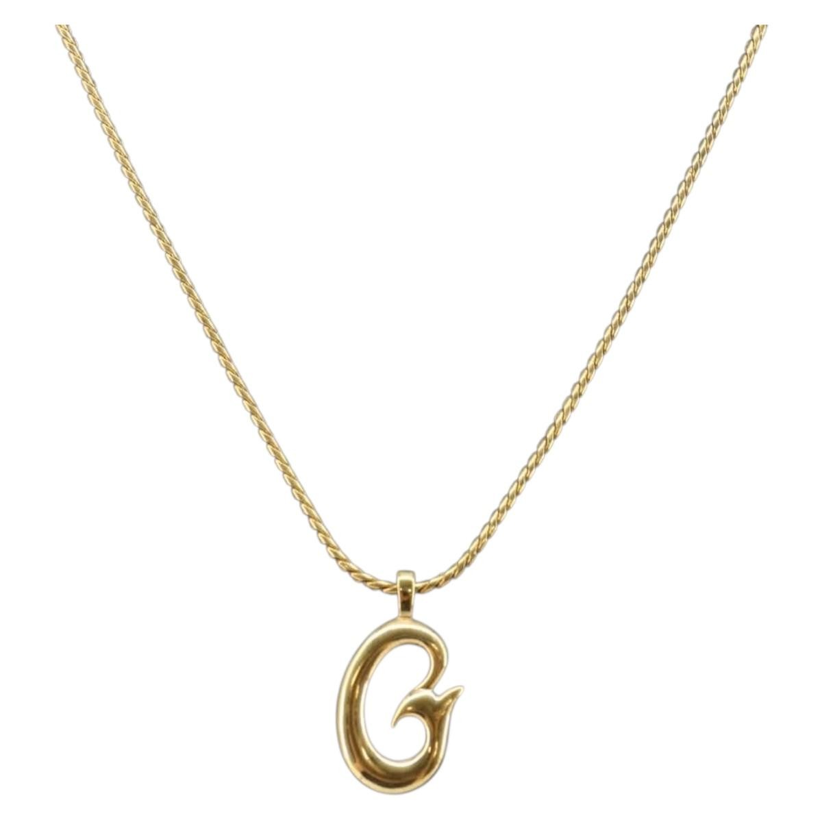 Givenchy Logo G Necklace Metal