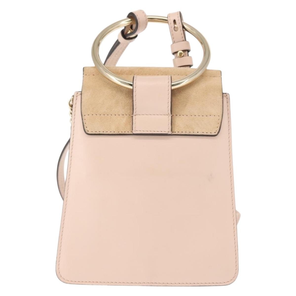 Chloe Faye Bracelet Crossbody Bag Leather and Suede