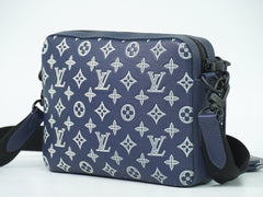 Louis Vuitton Trio Messenger Bag Monogram Shadow Leather