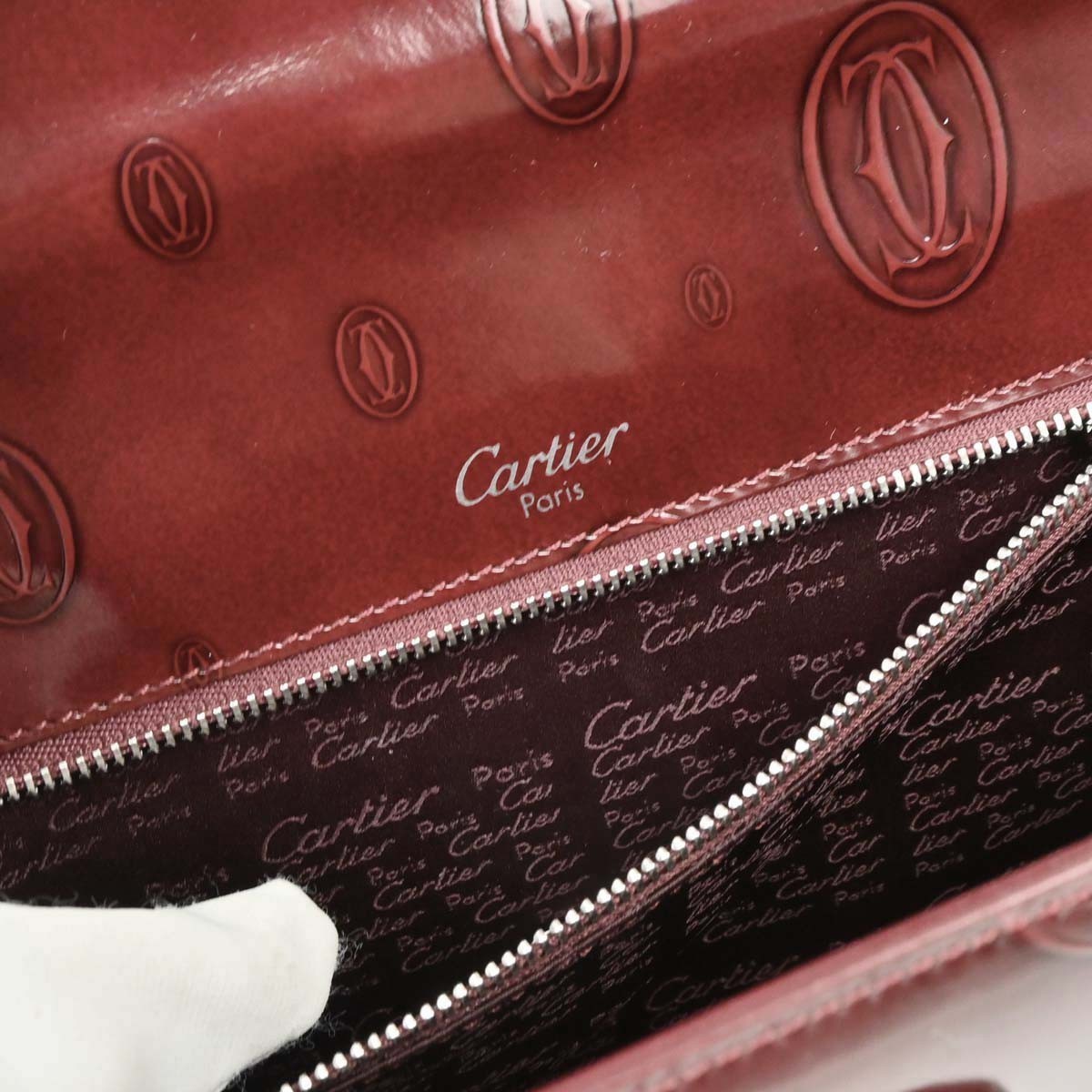 cartier Happy Birthday Handbag Patent Leather