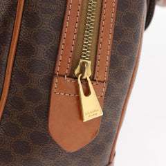 Celine Vintage Macadam Handbag Canvas and Leather