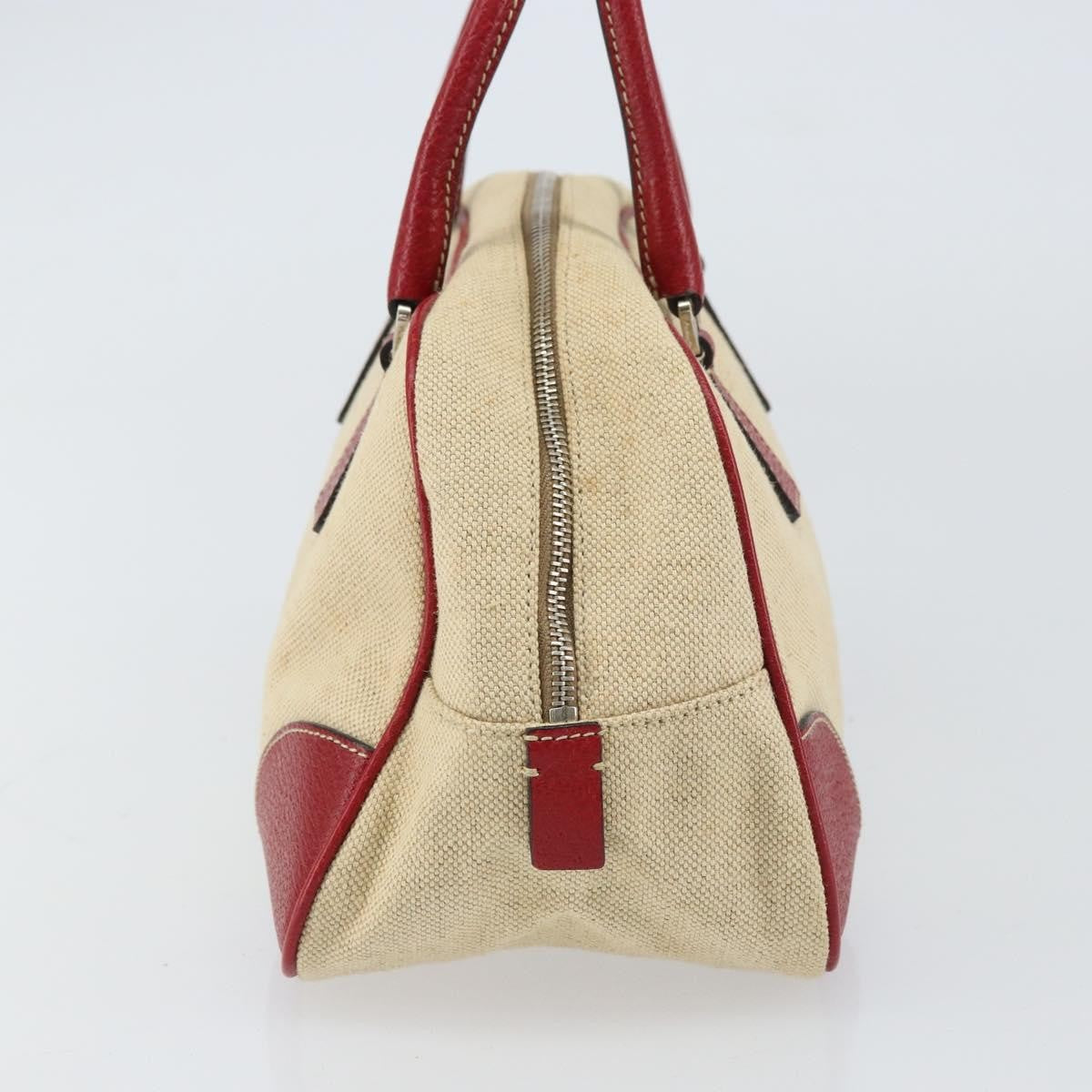 Prada Bowler Bag Canvas with Leather