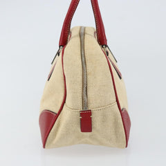Prada Bowler Bag Canvas with Leather