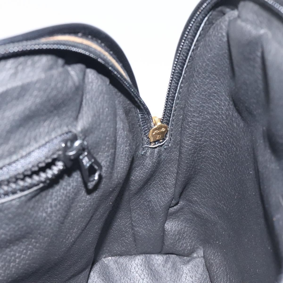 Celine Circle Logo Handbag Leather