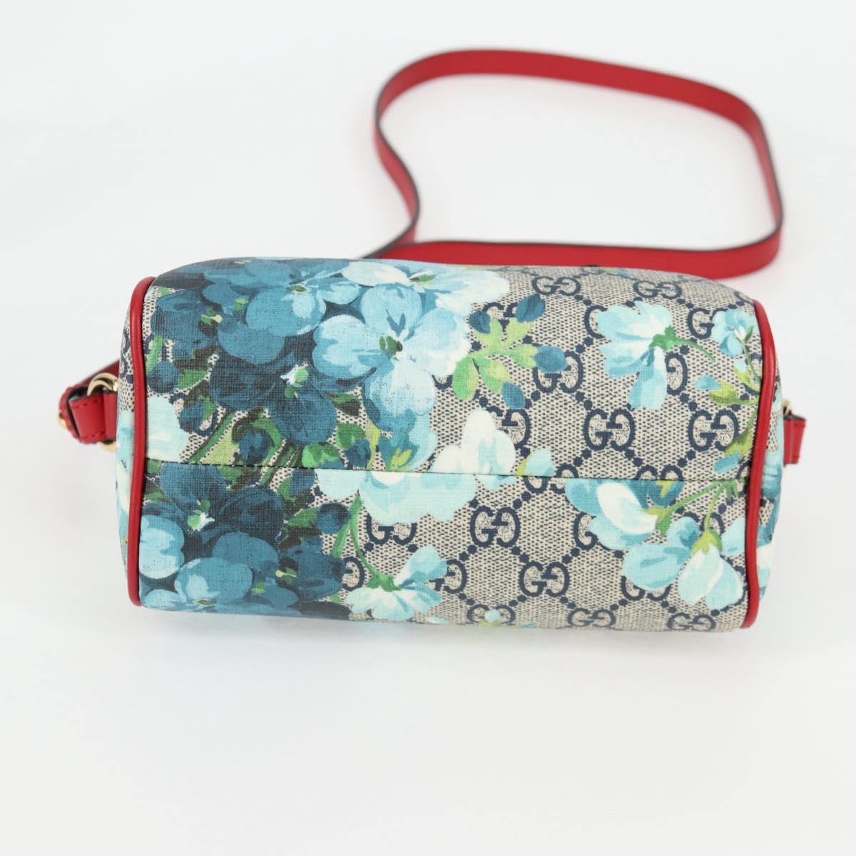 Gucci Convertible Boston Bag Blooms Print GG Coated Canvas
