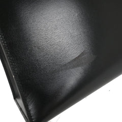 Hermes Kelly Handbag Black Box Calf with Gold Hardware