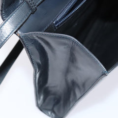 Celine Vintage Circle Logo Crossbody Bag Leather