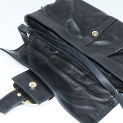 Bvlgari Chandra Flap Shoulder Bag Leather