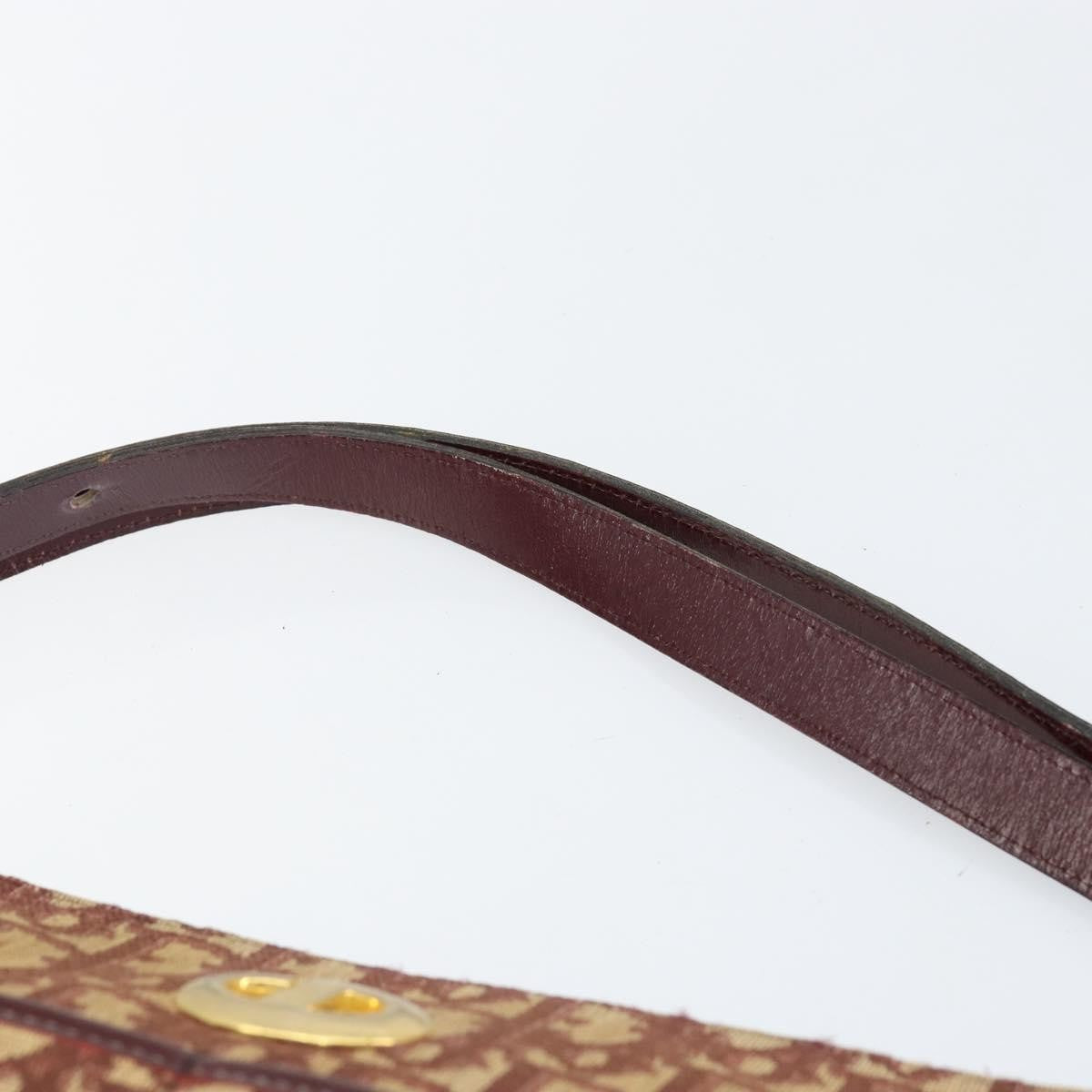 Christian Dior Vintage Trotter Shoulder Bag Canvas