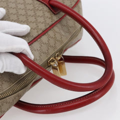 Celine Vintage Macadam Handbag Canvas and Leather