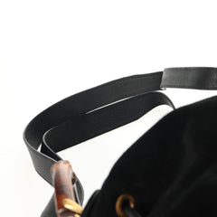 Gucci Vintage Bamboo Backpack Suede