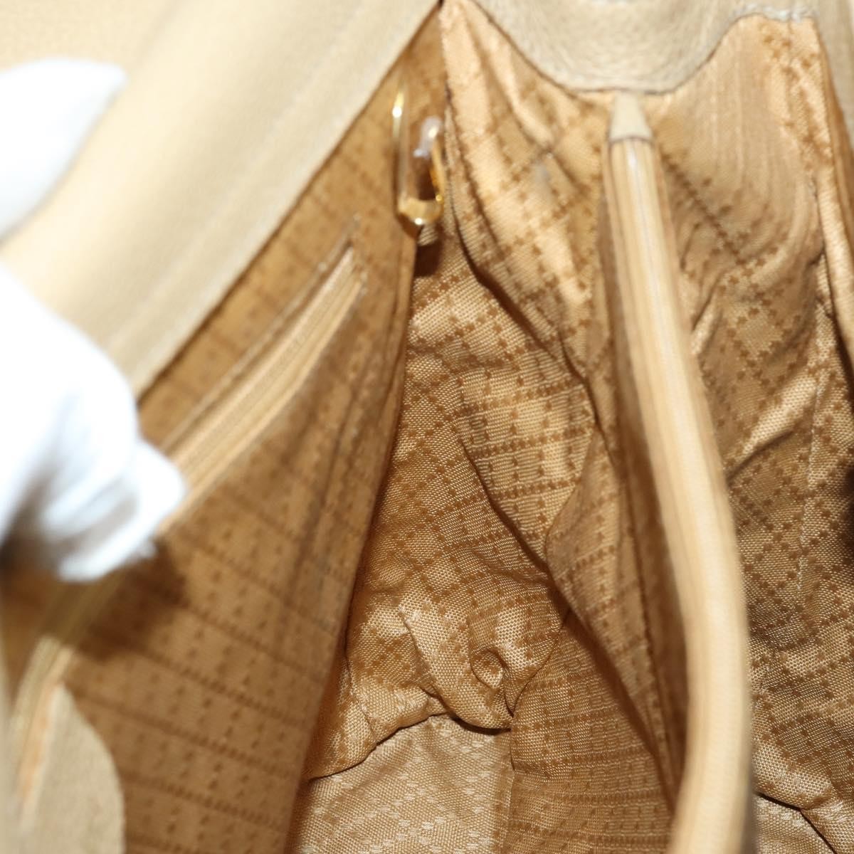 Gucci Vintage Bamboo Handle Bag Suede