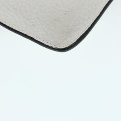 Fendi Mania Logo Zip Pouch Inlaid Leather