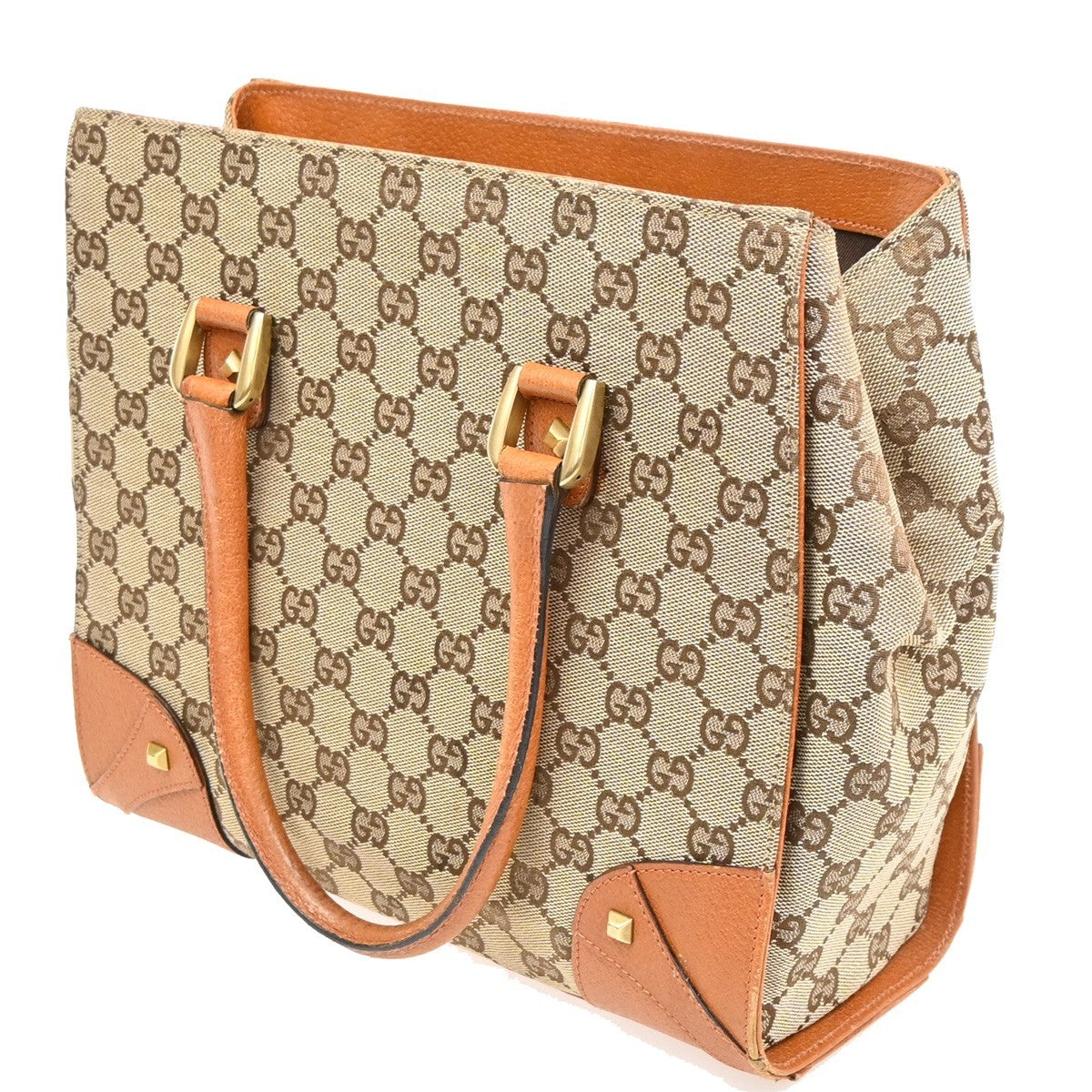 Gucci Nailhead Tote GG Canvas