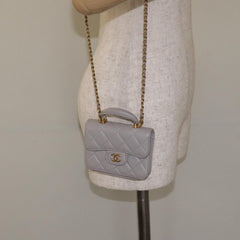 Chanel Vintage CC Flap Crossbody Bag Quilted Lambskin