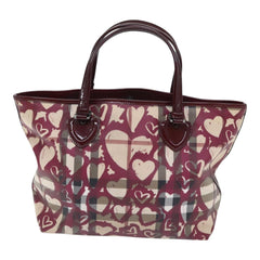 Burberry Open Tote Printed Canvas