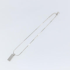 Christian Dior Trotter Motif Necklace Engraved Metal