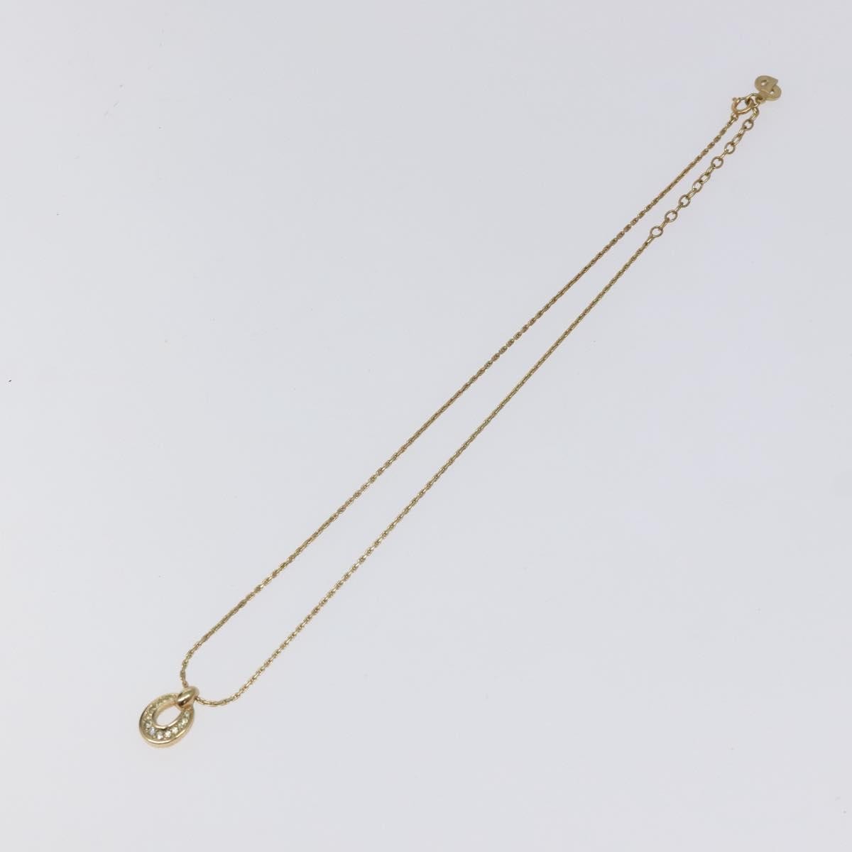 Christian Dior CD Pendant Necklace Gold-plated