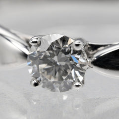 Tiffany & Co. Harmony Solitaire Ring Platinum with RBC Diamond