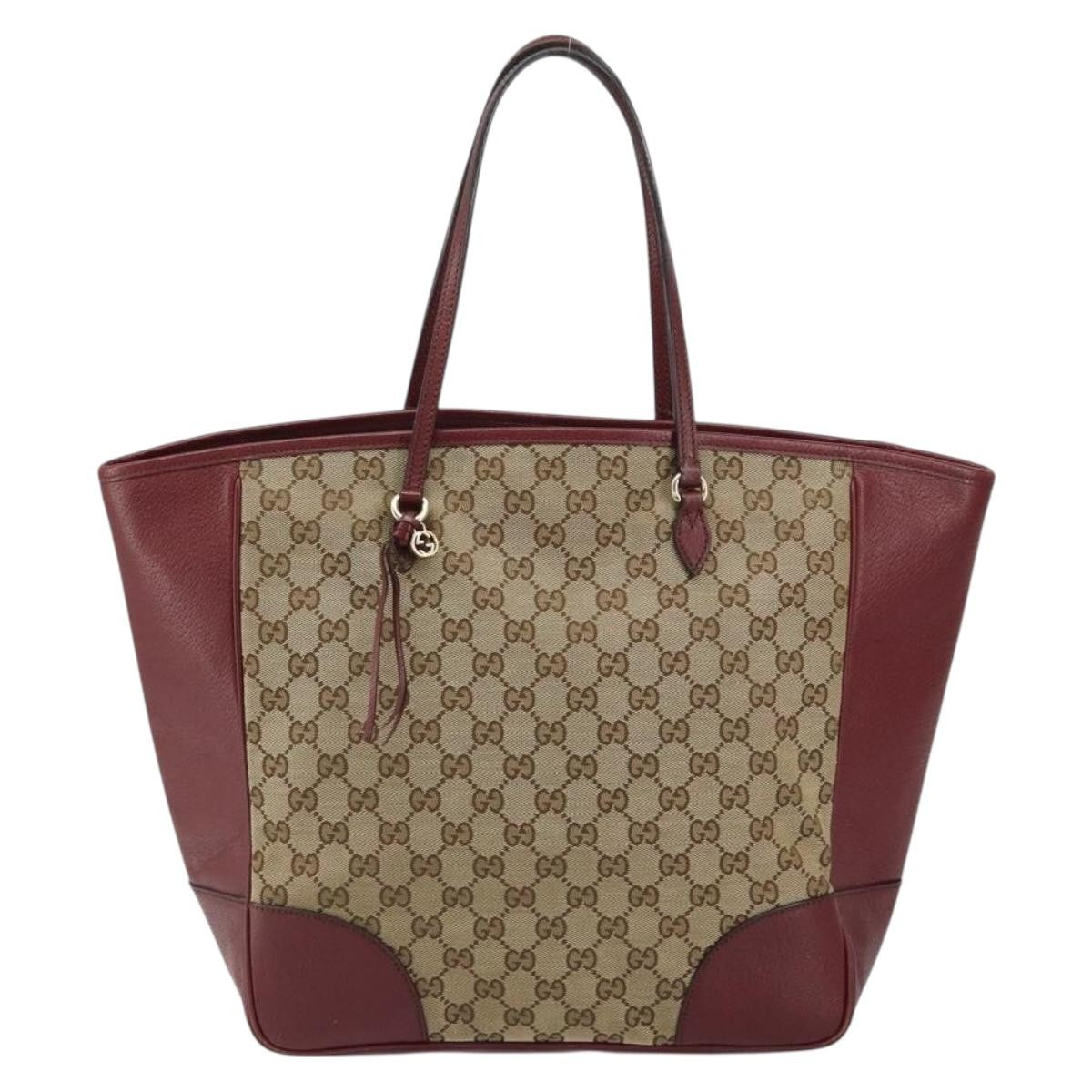 Gucci Bree Tote GG Canvas with Leather