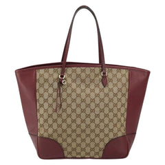 Gucci Bree Tote GG Canvas with Leather