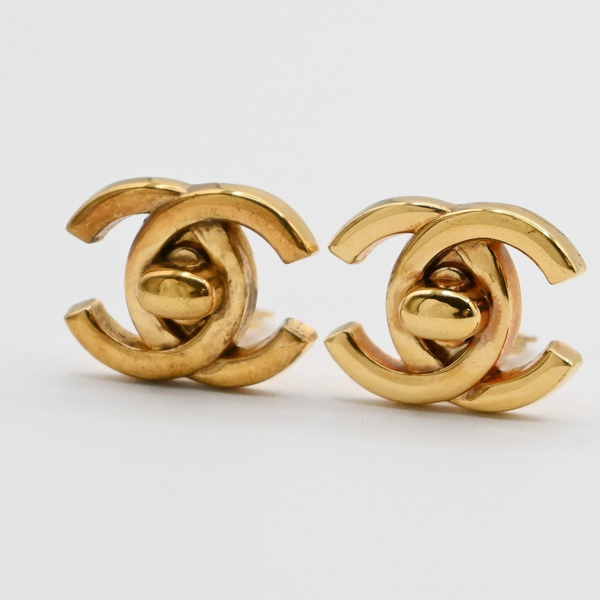 Chanel CC Turnlock Clip-On Earrings Metal