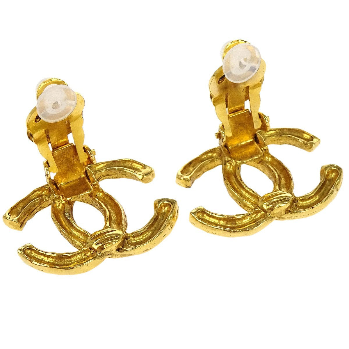 Chanel CC Clip-On Earrings Metal
