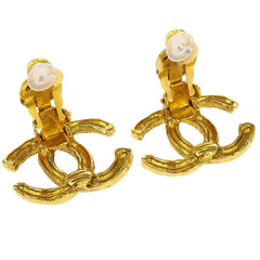 Chanel CC Clip-On Earrings Metal