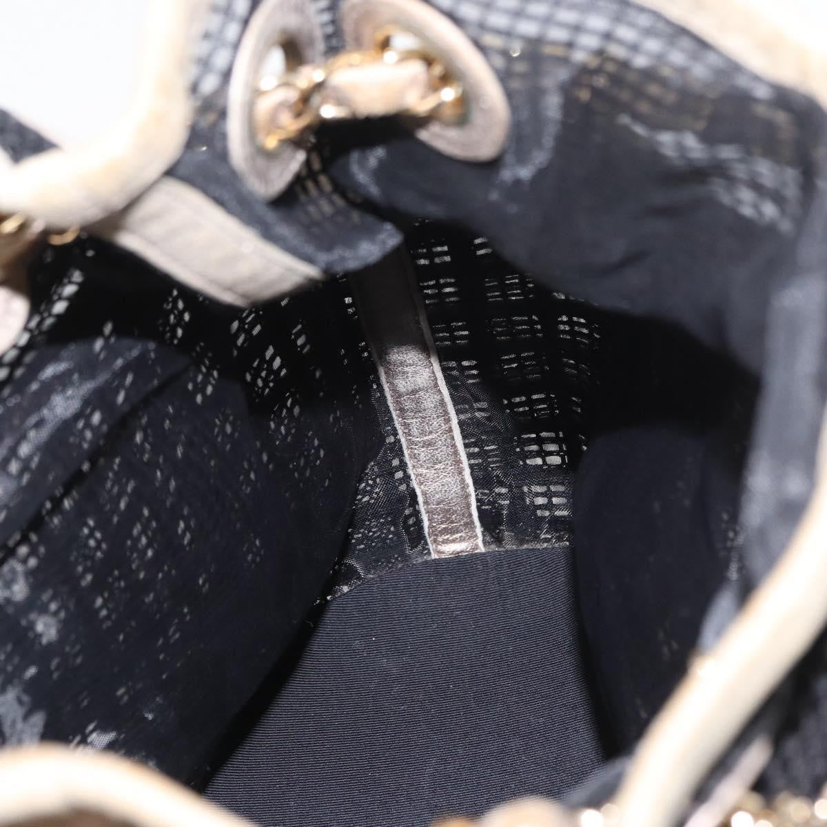 Chanel Chain Bucket Bag Mesh and Leather