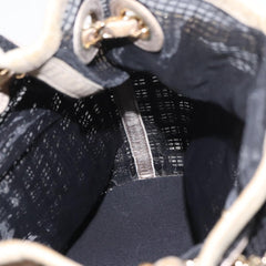 Chanel Chain Bucket Bag Mesh and Leather