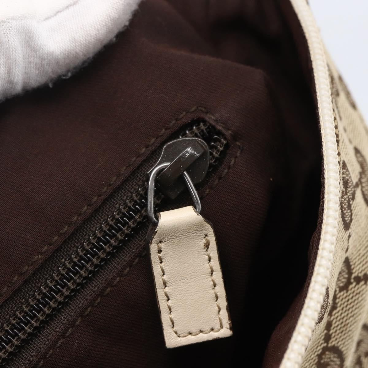 Gucci Zip Messenger Bag GG Canvas with Perforated Leather