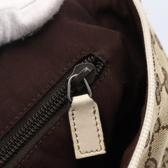 Gucci Zip Messenger Bag GG Canvas with Perforated Leather
