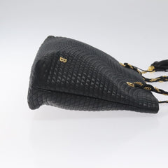 Bally Vintage Chain Shoulder Bag Quilted Leather