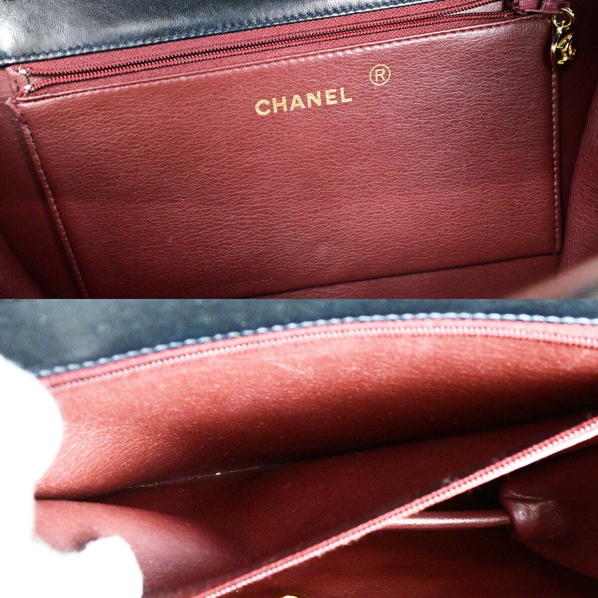 Chanel Vintage Chain Flap Bag Quilted Leather