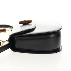 Gucci Vintage Convertible Bamboo Top Handle Bag Leather