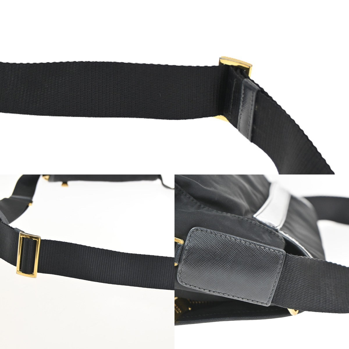 Prada Buckle Messenger Bag Tessuto